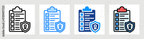 Security Audit Icon Collection Set Multiple Style