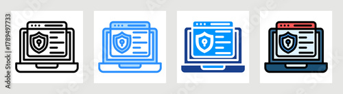 Vulnerability Icon Collection Set Multiple Style