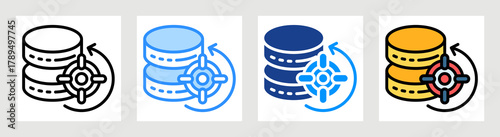 Data Integrity Icon Collection Set Multiple Style