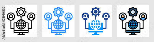 Online Resource Icon Collection Set Multiple Style