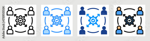 Cross Functional Icon Collection Set Multiple Style