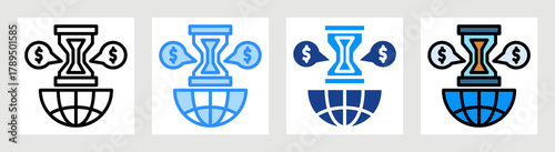 Resource Scarcity Icon Collection Set Multiple Style