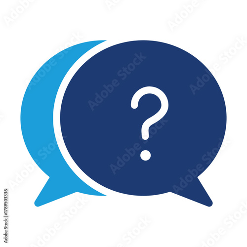 asking Concept colored icon vector design good for web or mobile app