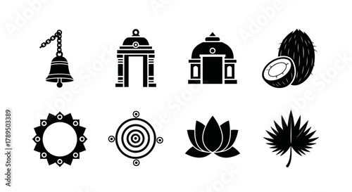 Sacred Symbols Collection of Traditional Religious Icons and Spiritual Motifs