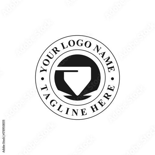 CNC machine illustration logo design, abstract, laser beam sparks, laser cutting, metalworking, element, machining, computer, stainless, modern, industrial, engineering, symbol, sign, laser, cutting
