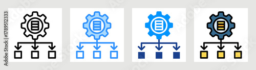 Load Balancing Icon Collection Set Multiple Style