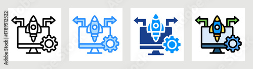 Deployment Icon Collection Set Multiple Style