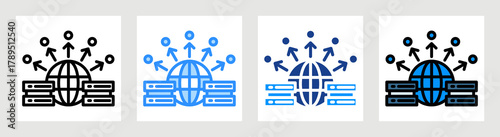 Cdn Icon Collection Set Multiple Style