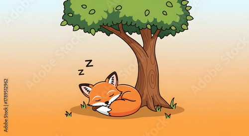 Illustration of a school building in front of mountains with education icons.