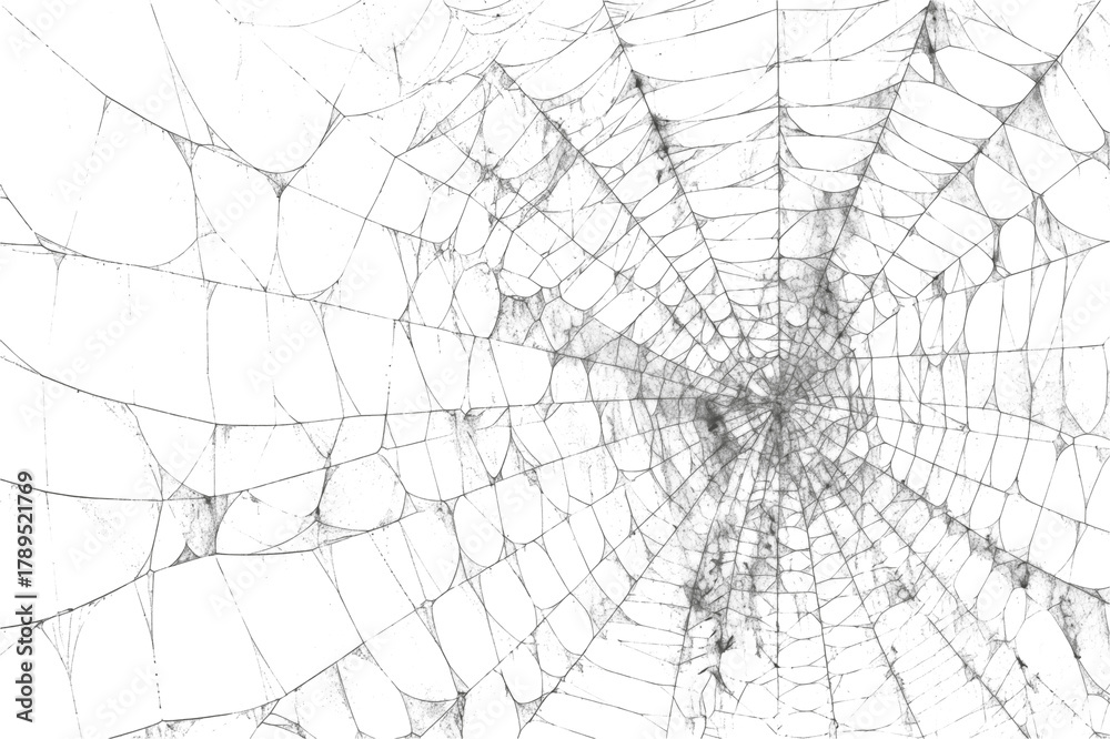 Obraz premium Spiderweb, a delicate and intricate natural structure