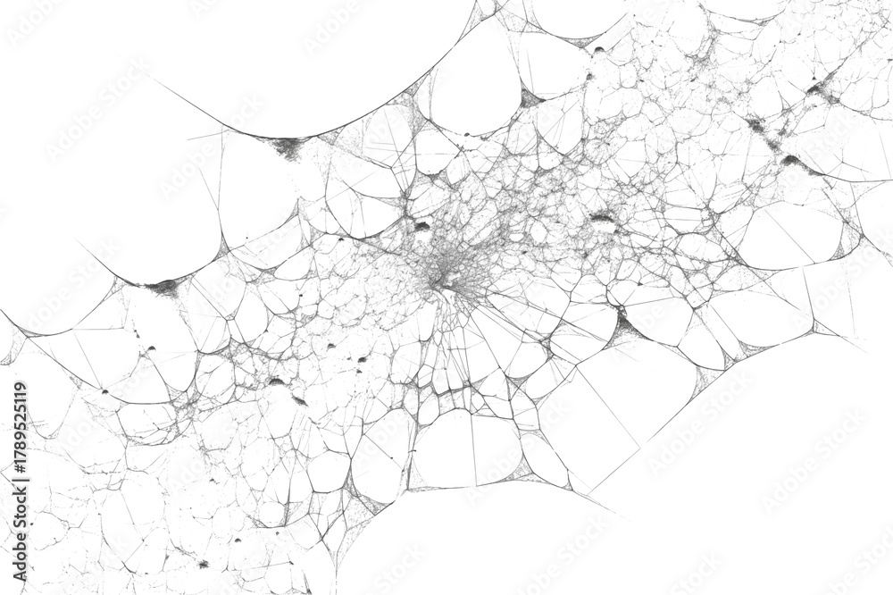 Obraz premium Detailed spiderweb with intricate patterns