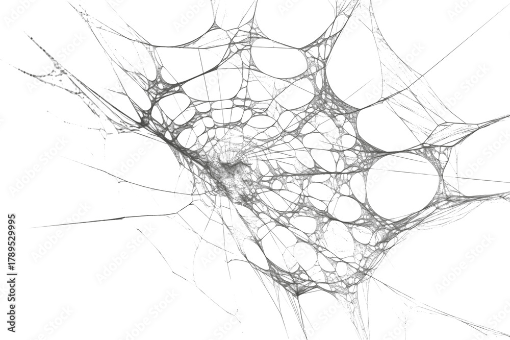 Obraz premium Abstract network of interconnected lines
