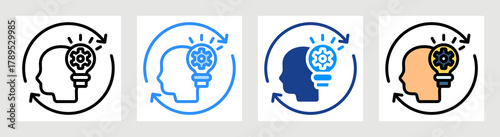 Ideas Process Icon Collection Set Multiple Style