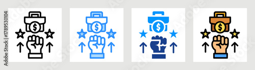 Business Motivation Icon Collection Set Multiple Style