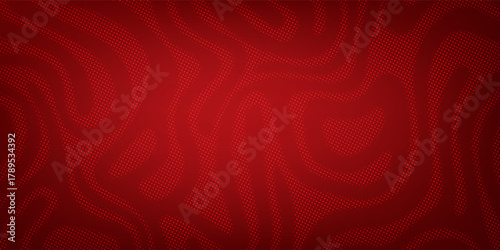 Abstract Red Halftone Swirl Background. Suit for banner, web, brochure, pamflet and presentation
