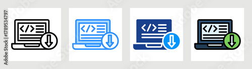 Low Code Icon Collection Set Multiple Style