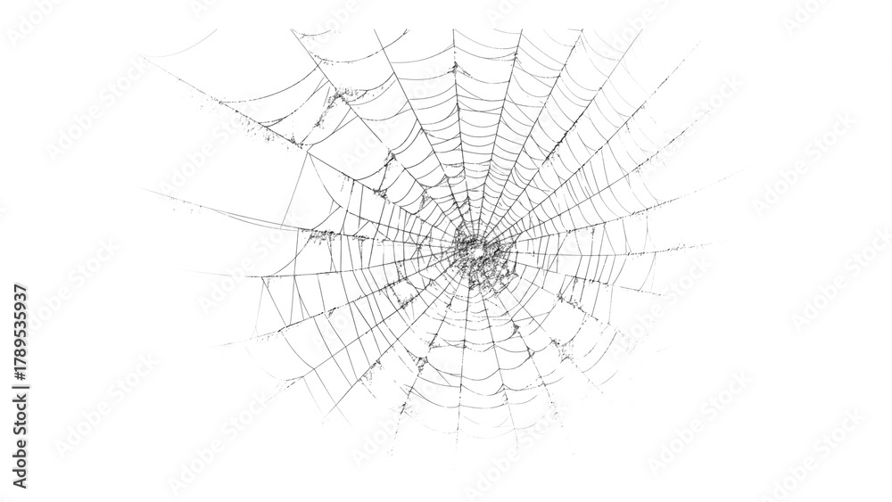 Obraz premium Cracked glass texture with radial pattern