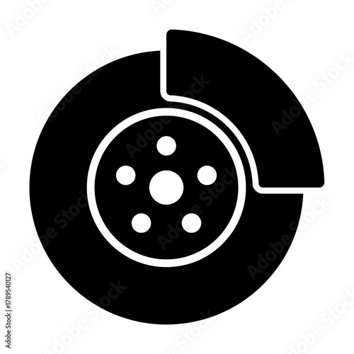 Car brake icon vector auto service, repair concept for graphic design, logo, website, social media, mobile app, UI illustration