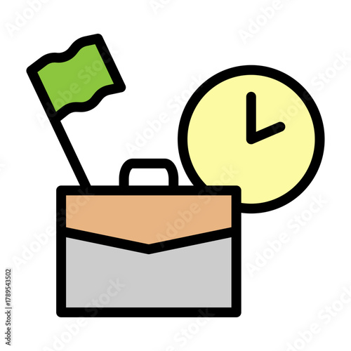 Generation X Vector Filled Icon Design