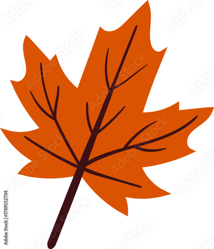 Maple Leaf Autumn season illustration