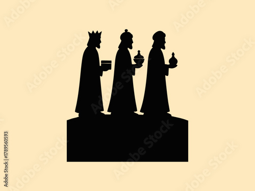 The Offering (Gold, Frankincense, Myrrh) from the Three Kings.
