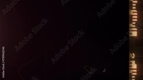 Old Film Roll Wipe. 4k Video