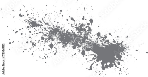 Dark soil particles on white background abstract dust texture for creative design and decoration. Abstract dust grain texture with dark soil particles on white background for modern graphic design. 