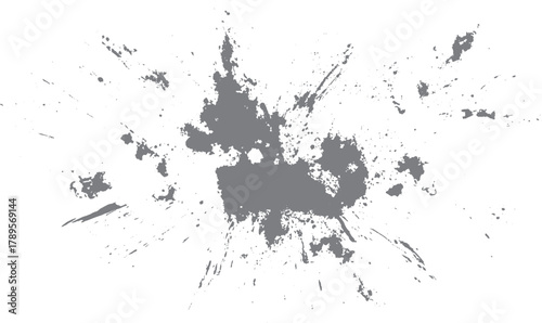 Vector Illustration. Black isolated on white background.  Rustic grunge vector texture with grain and stains. 