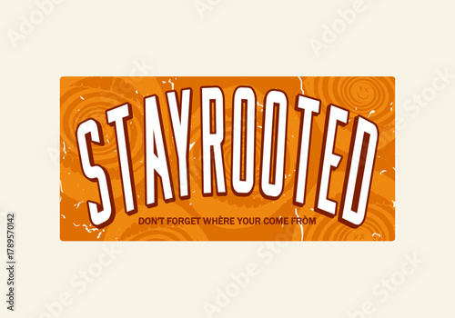 Retro college varsity typography motivational quote slogan with grunge effect for jersey, t-shirt, or wall art design - Vector