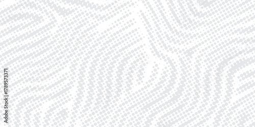 Subtle White Flowing Halftone Wave Pattern Background. Suit for banner, web, brochure, pamflet and presentation