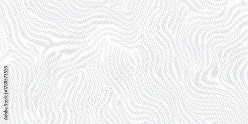 Subtle White Flowing Halftone Wave Pattern Background. Modern Trendy design in Vector Illustration