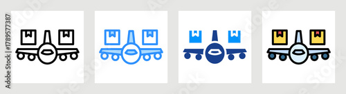 Air Freight Icon Collection Set Multiple Style