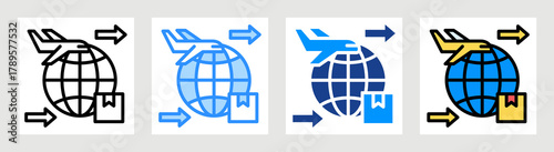 Export Product Icon Collection Set Multiple Style