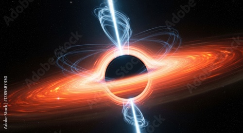 Astounding Black Hole Active Galactic Nucleus with Jets