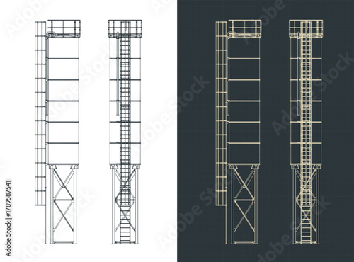 Bulk silo storage drawings