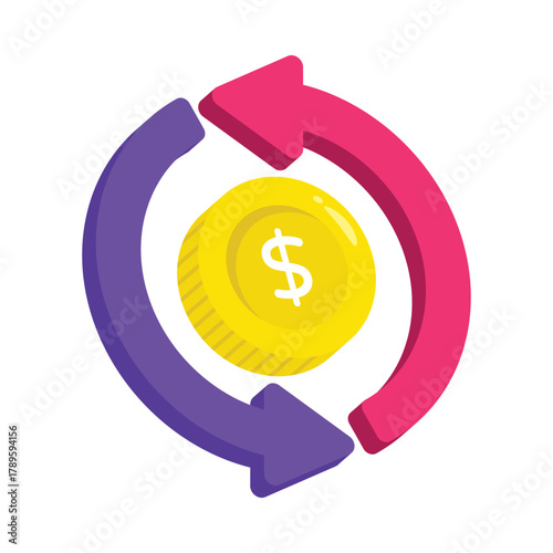 Refund or cashback concept for smart buyers Vector Icons
