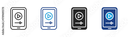 Data Analytics icon set multiple style collection