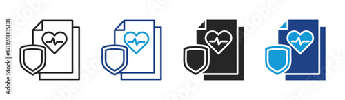 Dna Therapy icon set multiple style collection