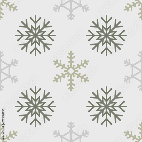 snowflake winter background seamless pattern