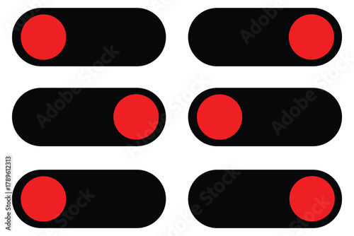 On off icon isolated. vector icon set on white background, Button on off vector icon simple and Modern flat symbol for web. Power on off symbol. Vector illustration.