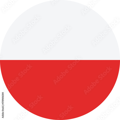 Circular polish flag emblem Free Download Circular polish flag emblem - GFXLoad