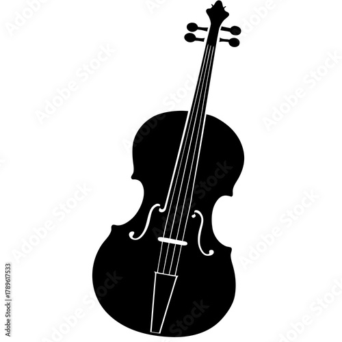 violin isolated on white background