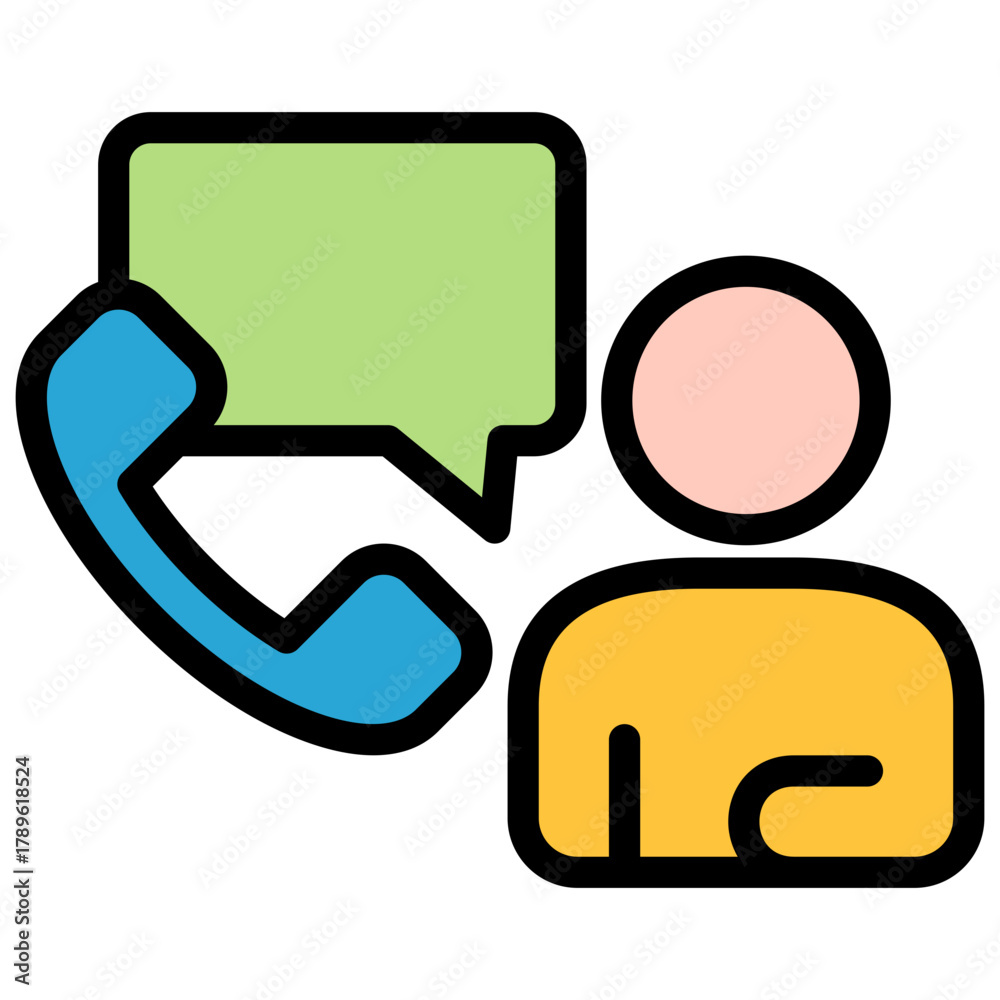 Naklejka premium Call Icon