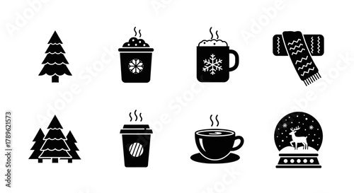 Winter Bliss Cozy Christmas & Holiday Season Icons