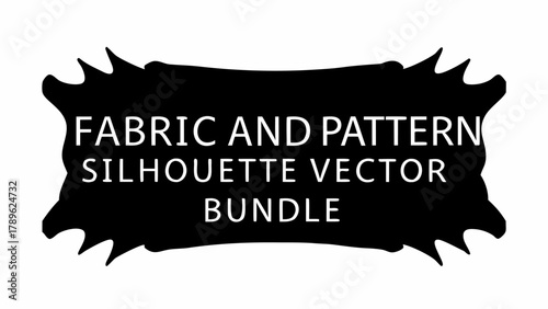 Trendy fabric and pattern silhouette vector bundle for designers, crafters, and DIY projects, offering a versatile collection of creative resources
