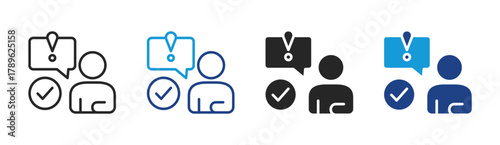 Smart Management icon set multiple style collection