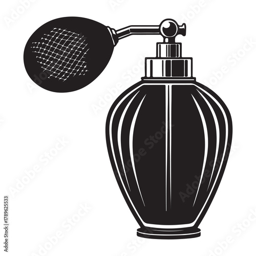 Vintage perfume bottle with atomizer