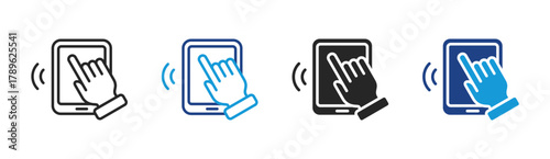 Touch Screen icon set multiple style collection