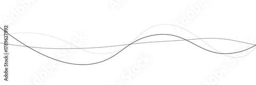 Abstract wave element for design. Digital frequency track equalizer. Stylized line art background. Vector illustration. Wave lines created using blend tool. Curved wavy line, smooth stripe in eps 10.