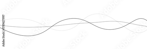 Abstract wave element for design. Digital frequency track equalizer. Stylized line art background. Vector illustration. Wave lines created using blend tool. Curved wavy line, smooth stripe in eps 10.